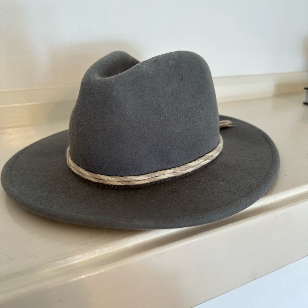 Brixton Grey Wool Hat